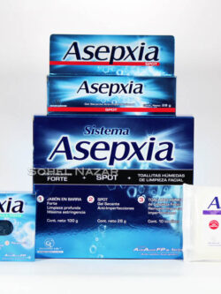 Pack ASEPXIA Jabón en Barra, Spot y Toallas Húmedas.