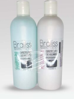 Shampoo y keratina Cacau BRALISS Pack 1000ml.