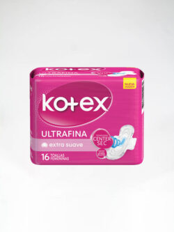 Toallas Femeninas KOTEX Extra Suave.